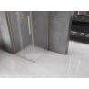Mexen Velar L klizna tuš kabina klizna 120 x 120 cm, matinirano, zlatno četkano - 871-120-120-33-55