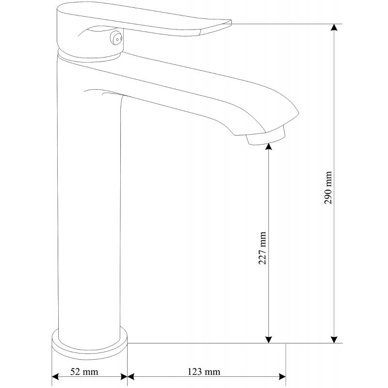 Mexen Pecos DS75 badkarsset, krom - 72713DS75-00