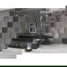 Mexen Velar L Duschkabine verschiebbar 100 x 80 cm, Frost, gebürstetes Gold - 871-100-080-33-55