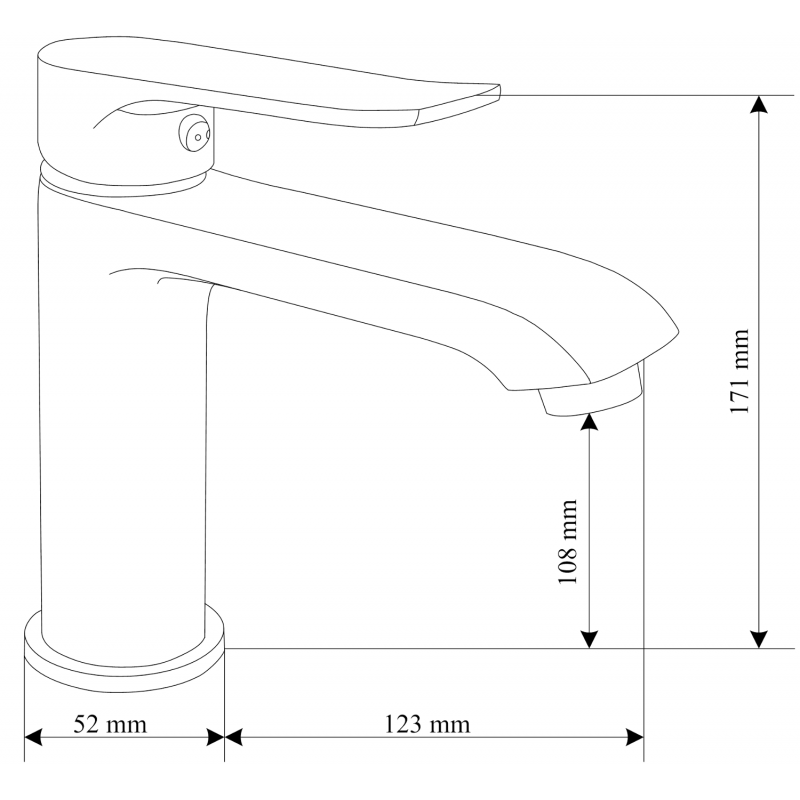 Mexen Pecos DS62 ensemble bain, noir - 72703DS62-70