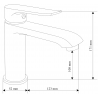 Mexen Pecos R05 ensemble de bain, chrome - 72703R05-00