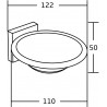 Mexen Rufo porte-savon, chrom - 7050939-00