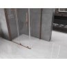 Cabine de douche coulissante Mexen Velar L 100 x 90 cm, transparent, or rose - 871-100-090-03-60