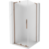 Mexen Velar L Duschkabine verschiebbar 110 x 110 cm, matt, Roségold - 871-110-110-33-60