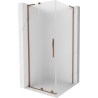 Mexen Velar L kabina prysznicowa rozsuwana 110 x 110 cm, szron, różowe złoto - 871-110-110-33-60