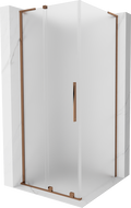 Mexen Velar L sliding shower cabin 110 x 110 cm, frost, rose gold - 871-110-110-33-60