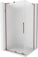 Mexen Velar L kabina prysznicowa rozsuwana 90 x 70 cm, szron, różowe złoto - 871-090-070-33-60