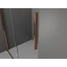 Mexen Velar L sliding shower cabin 110 x 100 cm, frost, rose gold - 871-110-100-33-60