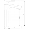 Mexen Kama R05 Badewannenset, schwarz - 72513R05-70