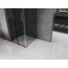 Mexen Velar L sliding shower cabin 90 x 90 cm, graphite, rose gold - 871-090-090-43-60