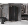 Mexen Velar L cabine de douche coulissante 90 x 70 cm, graphite, or rose - 871-090-070-43-60