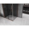 Mexen Velar L Sliding Shower Cabin 90 x 85 cm, Graphite, Rose Gold - 871-090-085-43-60
