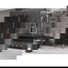Mexen Velar L Duschkabine verschiebbar 90 x 120 cm, Graphit, Roségold - 871-090-120-43-60