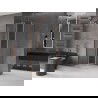 Mexen Velar L Eckduschkabine Schiebetür 100 x 100 cm, transparent, gebürstetes Kupfer - 871-100-100-03-65