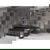 Mexen Velar L Duschkabine schiebbar 100 x 90 cm, transparent, gebürstetes Kupfer - 871-100-090-03-65