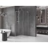 Mexen Velar L cabine de douche coulissante 90 x 90 cm, transparent, nickel brossé - 871-090-090-03-97