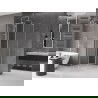Mexen Velar L Duschkabine Schiebetür 100 x 100 cm, transparent, gebürsteter Nickel - 871-100-100-03-97