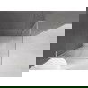 Mexen Velar L Duschkabine Schiebetür 100 x 100 cm, transparent, gebürsteter Nickel - 871-100-100-03-97