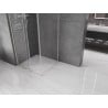 Mexen Velar L sliding shower cabin 90 x 90 cm, transparent, brushed nickel - 871-090-090-03-97