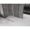 Mexen Velar L Duschkabine verschiebbar 120 x 90 cm, transparent, gebürstetes Kupfer - 871-120-090-03-65