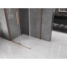 Mexen Velar L Duschkabine verschiebbar 120 x 90 cm, transparent, gebürstetes Kupfer - 871-120-090-03-65