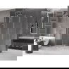Mexen Velar L Duschkabine verschiebbar 90 x 70 cm, transparent, gebürsteter Nickel - 871-090-070-03-97