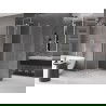 Mexen Velar L Duschkabine verschiebbar 90 x 70 cm, transparent, gebürsteter Nickel - 871-090-070-03-97
