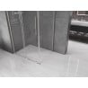 Mexen Velar L Duschkabine schiebbar 100 x 80 cm, transparent, gebürsteter Nickel - 871-100-080-03-97