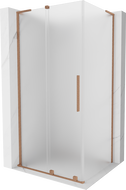Mexen Velar L klizna tuš kabina 110 x 80 cm, mraz, brušeni bakar - 871-110-080-33-65