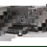Mexen Velar L schuifdouchecabine 110 x 110 cm, grafiet, geborsteld koper - 871-110-110-43-65