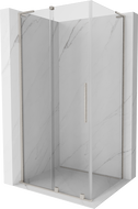 Mexen Velar L Duschkabine Schiebetür 110 x 90 cm, transparent, gebürsteter Nickel - 871-110-090-03-97