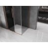 Mexen Velar L sliding shower cabin 110 x 80 cm, graphite, brushed copper - 871-110-080-43-65