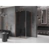 Mexen Velar L sliding shower cabin 120 x 90 cm, graphite, brushed copper - 871-120-090-43-65