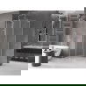 Mexen Velar L schuifdouchecabine 110 x 110 cm, ijsglas, geborsteld nikkel - 871-110-110-33-97
