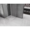 Mexen Velar L drsna tuš kabina 100 x 100 cm, mraz, brušen nikel - 871-100-100-33-97