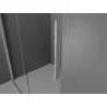 Mexen Velar L cabine de douche coulissante 120 x 120 cm, givre, nickel brossé - 871-120-120-33-97