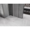 Mexen Velar L cabine de douche coulissante 90 x 75 cm, givrée, nickel brossé - 871-090-075-33-97