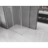 Mexen Velar L Duschkabine verschiebbar 100 x 70 cm, matt, gebürsteter Nickel - 871-100-070-33-97