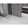 Mexen Velar L drsna tuš kabina 110 x 90 cm, mat, brušen nikel - 871-110-090-33-97