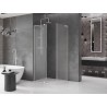 Mexen Velar L klizna tuš kabina klizeća 120 x 75 cm, mat, brušeni nikal - 871-120-075-33-97