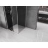 Cabine de douche coulissante Mexen Velar L 100 x 100 cm, graphite, nickel brossé - 871-100-100-43-97