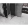 Mexen Velar L drsna tuš kabina 120 x 120 cm, grafit, brušen nikel - 871-120-120-43-97
