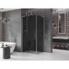 Mexen Velar L cabine de douche coulissante 100 x 85 cm, graphite, nickel brossé - 871-100-085-43-97