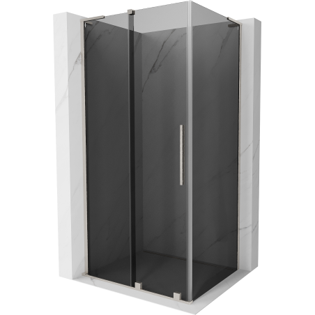 Mexen Velar L liuguks dušinurk 110 x 80 cm, grafiit, harjatud nikkel - 871-110-080-43-97