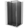 Mexen Velar L schuifdouchecabine 110 x 90 cm, grafiet, geborsteld nikkel - 871-110-090-43-97