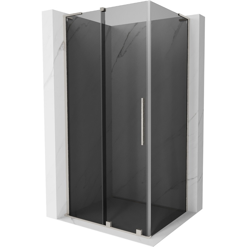 Mexen Velar L liuguks dušinurk 120 x 90 cm, grafiit, harjatud nikkel - 871-120-090-43-97