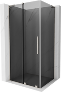 Mexen Velar L Duschkabine verschiebbar 120 x 90 cm, graphit, gebürsteter Nickel - 871-120-090-43-97