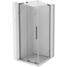 Mexen Velar L Duschkabine schiebbar 100 x 100 cm, transparent, Gun Metal - 871-100-100-03-95