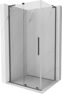 Mexen Velar L klizna tuš kabina 110 x 90 cm, prozirna, gun metal - 871-110-090-03-95
