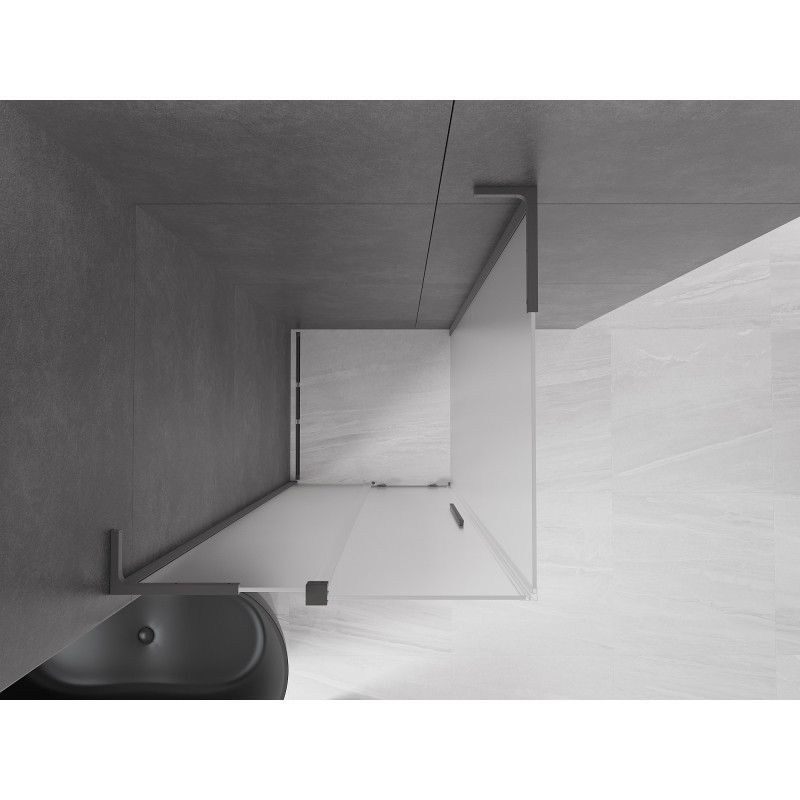 Mexen Velar L drsna prha kabina 120 x 120 cm, mraz, gun steel - 871-120-120-33-95